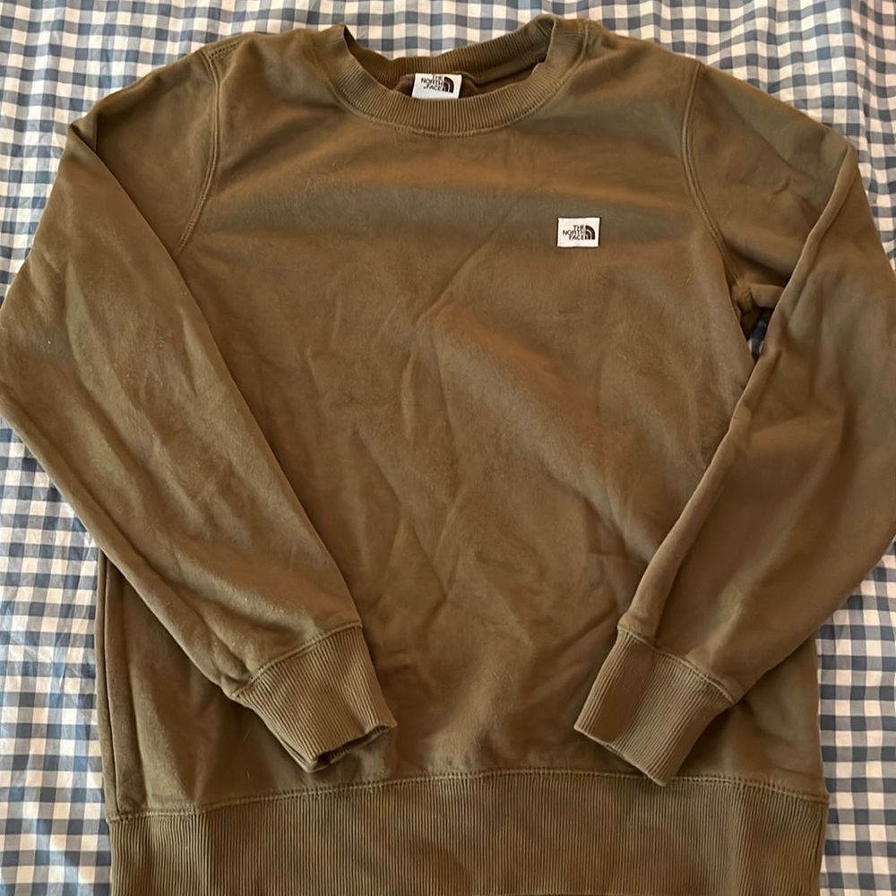 Womens The North Face Olive Sweatshirt